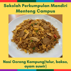 Nasi Goreng Kampung (telur, bakso, ayam suwir) (MC)