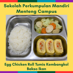 4 Aug Tue – Egg Chicken Roll Tumis Kembangkol Bakso Ikan (MC)